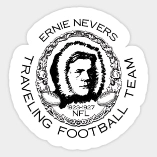 Ernie Nevers Traveling Football Team Sticker